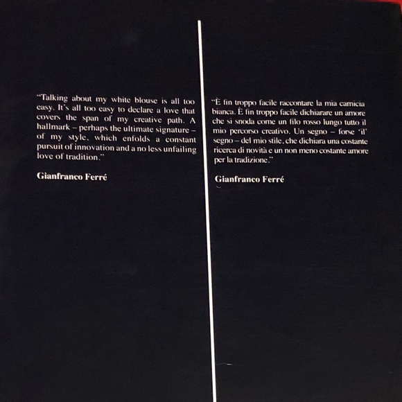 The White Shirt According To Me
By Gianfranco Ferré - Picture 3 of 4